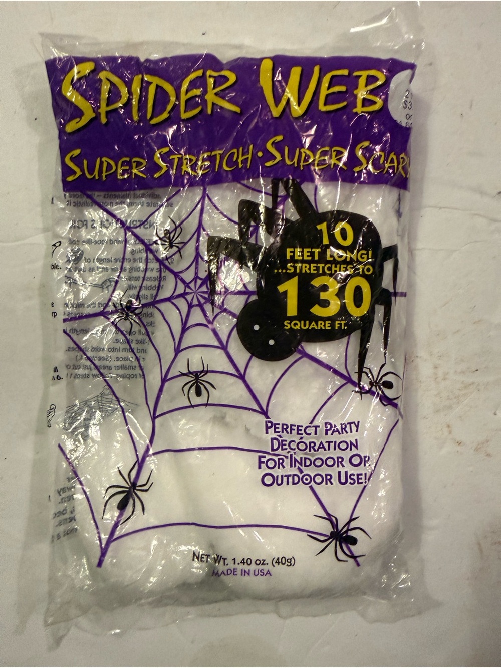 Super Stretch Party Decoration - White